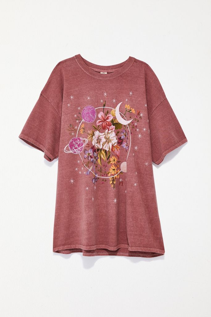 Cosmic Floral T-Shirt Dress | Urban Outfitters (US and RoW)