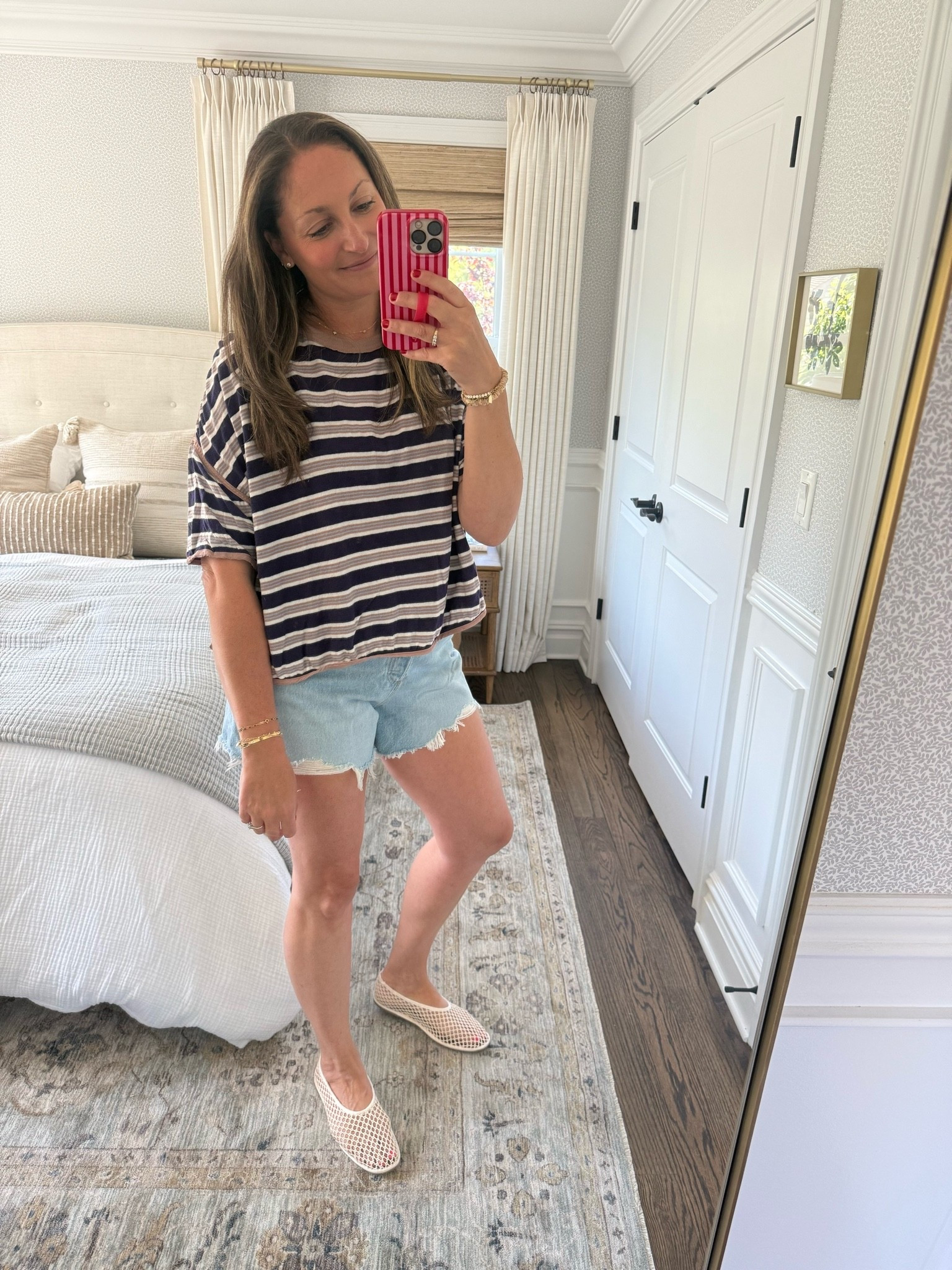 These jeans shirts from @Dynamite Clothing are SO GOOD and under $69! Run true to size, they’re an easy throw and go pair for summer. Also love this striped tee (so soft, cozy, washes perfectly) from Free People and my crochet ballet flats from @Target 🙌🏻

#LTKdayinmylife #LTKootd #LTKHome