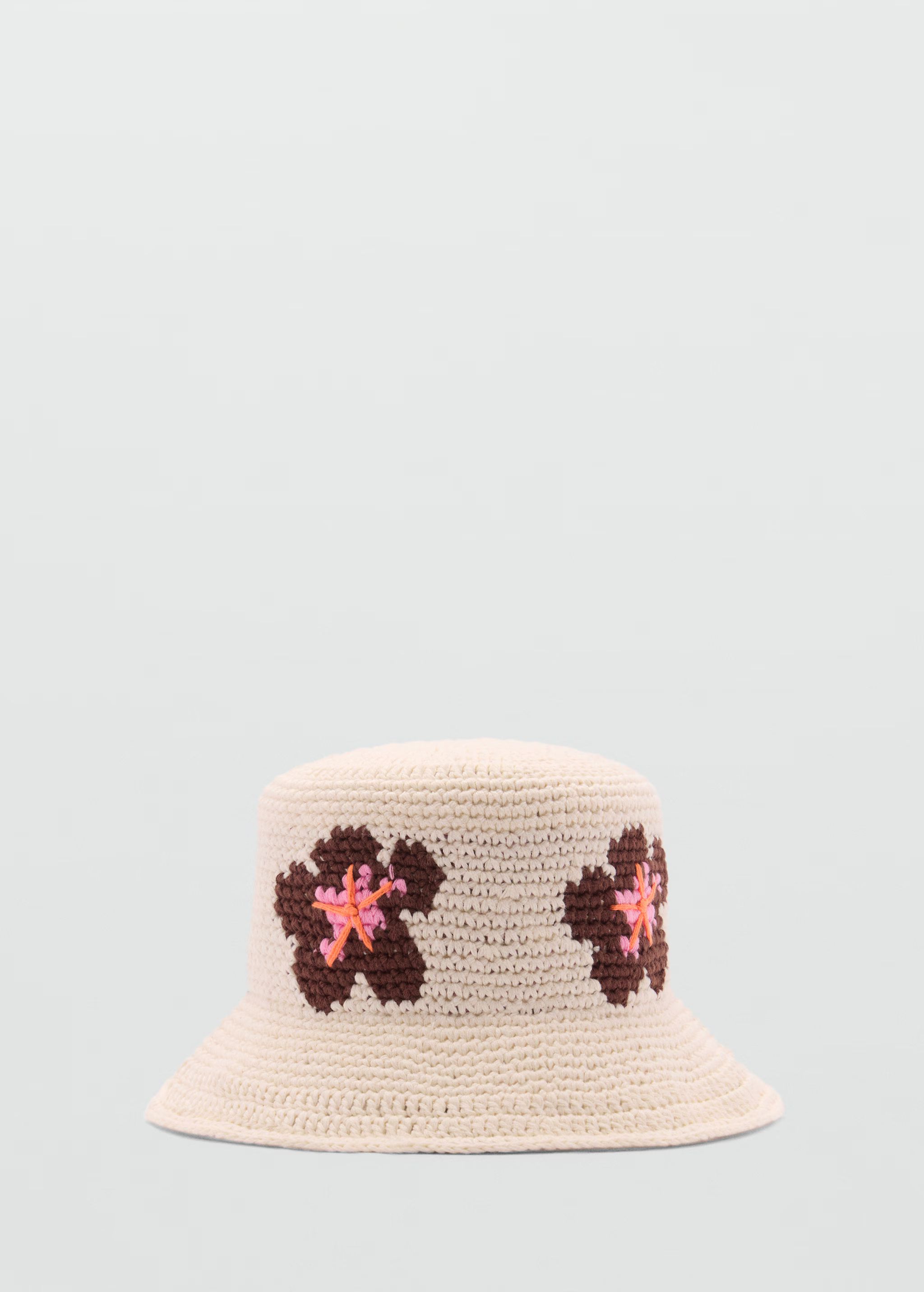 Crochet flower hat | MANGO (US)