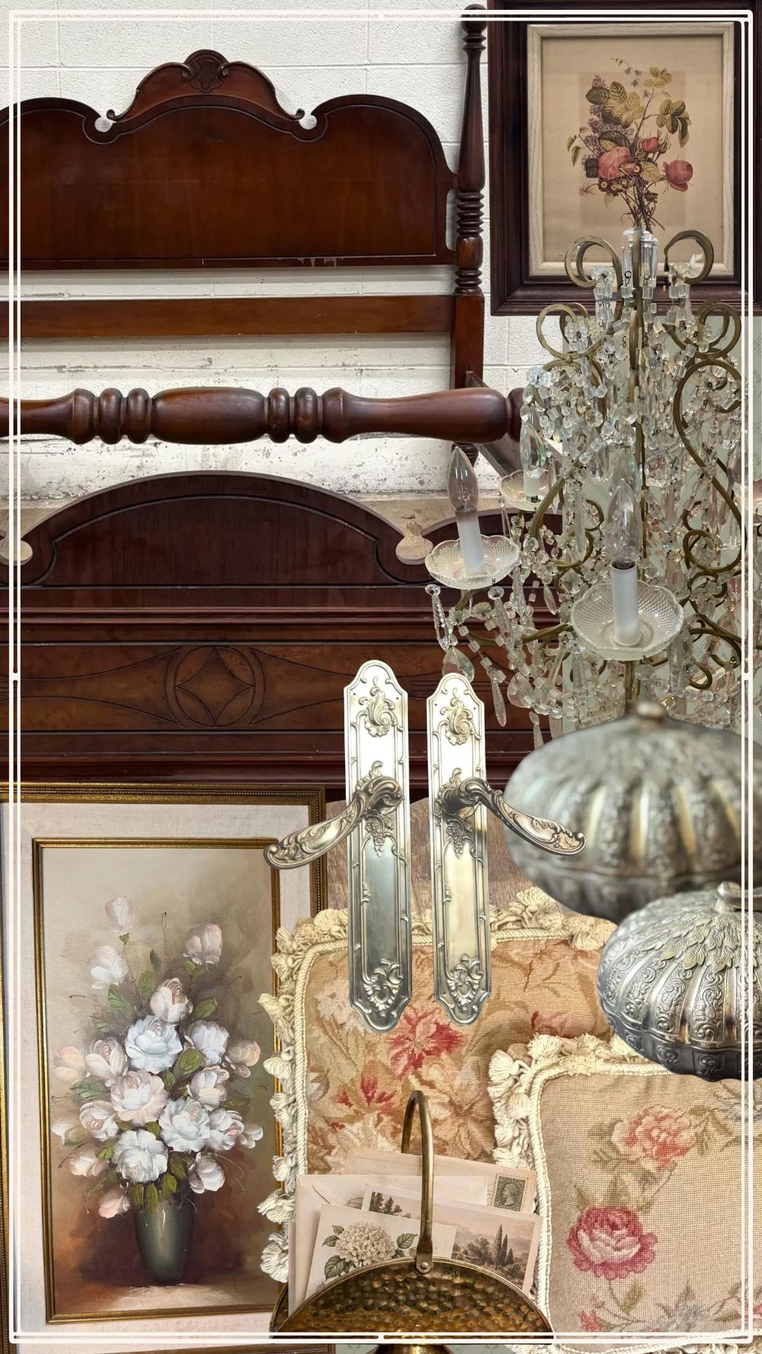 The prettiest vintage finds I’ve sourced on Etsy: floral art, ornate hardware, a crystal chandelier, needlepoint pillows, and more.  Shop my curated picks!🤎

#LTKHome