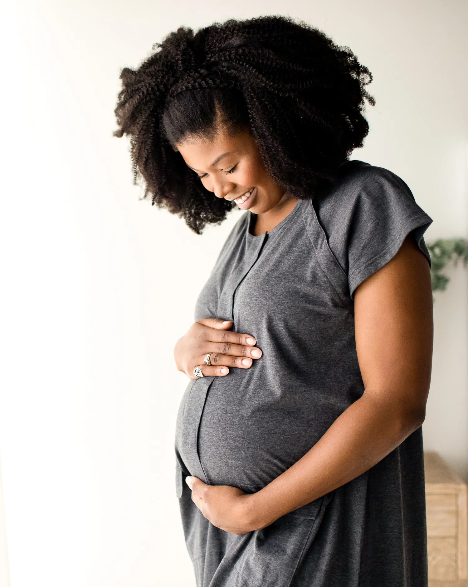 Universal Labor & Delivery Gown | Grey Heather - Kindred Bravely | Kindred Bravely