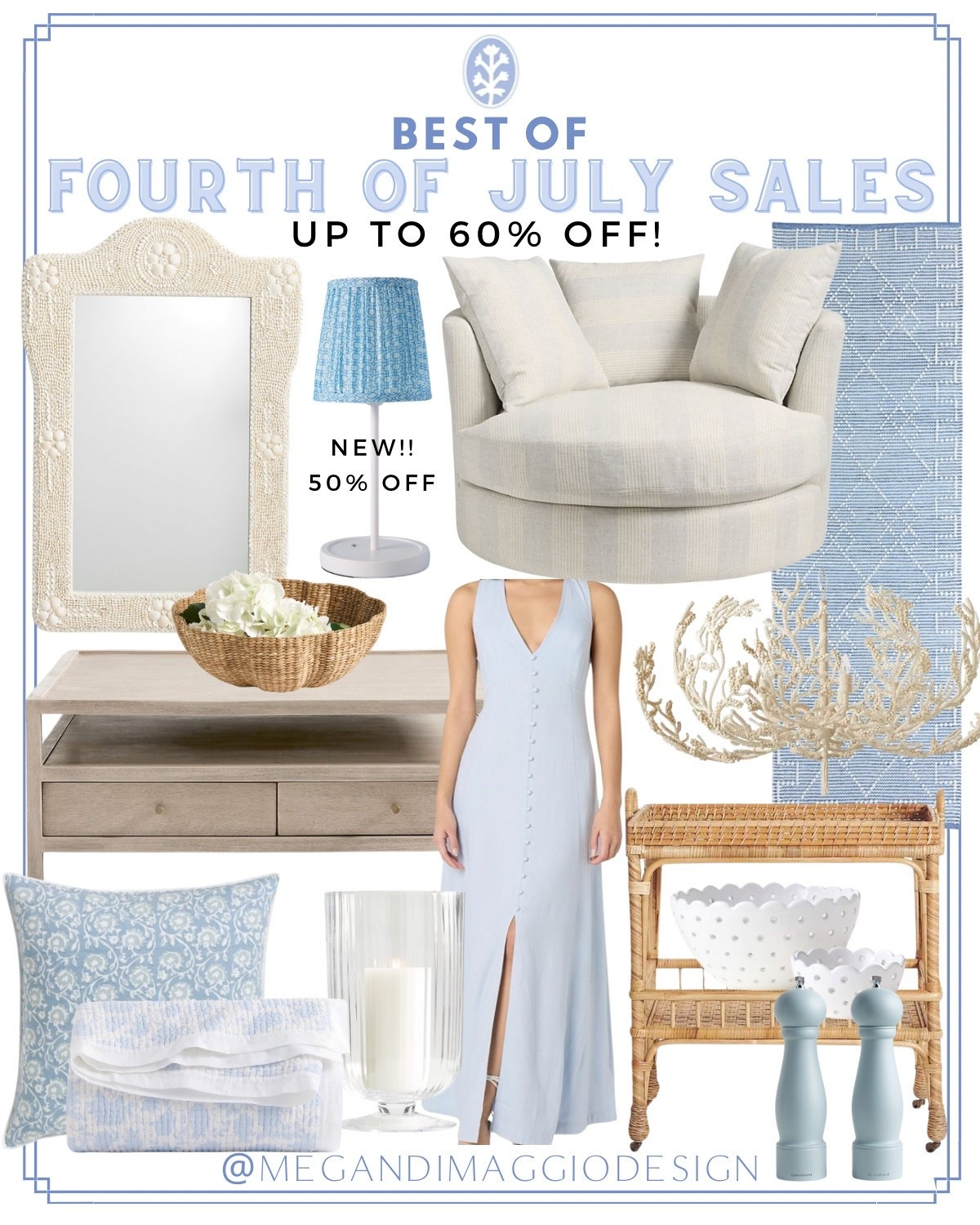 Major Fourth of July deals you don’t want to miss!! 🙌🏻🇺🇸 Score up to 60% OFF these beautiful coastal home furniture and decor pieces during these limited time sales!! So many pretty pieces!! 

Love this performance rug runner, this shell mirror is new and now on clearance!! 🤩🙌🏻🐚 And I just ordered this pretty linen dress!! Even more linked 🤍

#LTKHome #LTKSaleAlert #LTKFindsUnder50