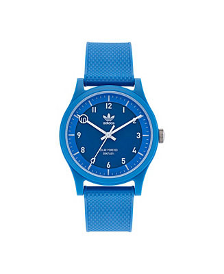 Unisex Solar Project One Blue Resin Strap Watch 39mm | Macy's