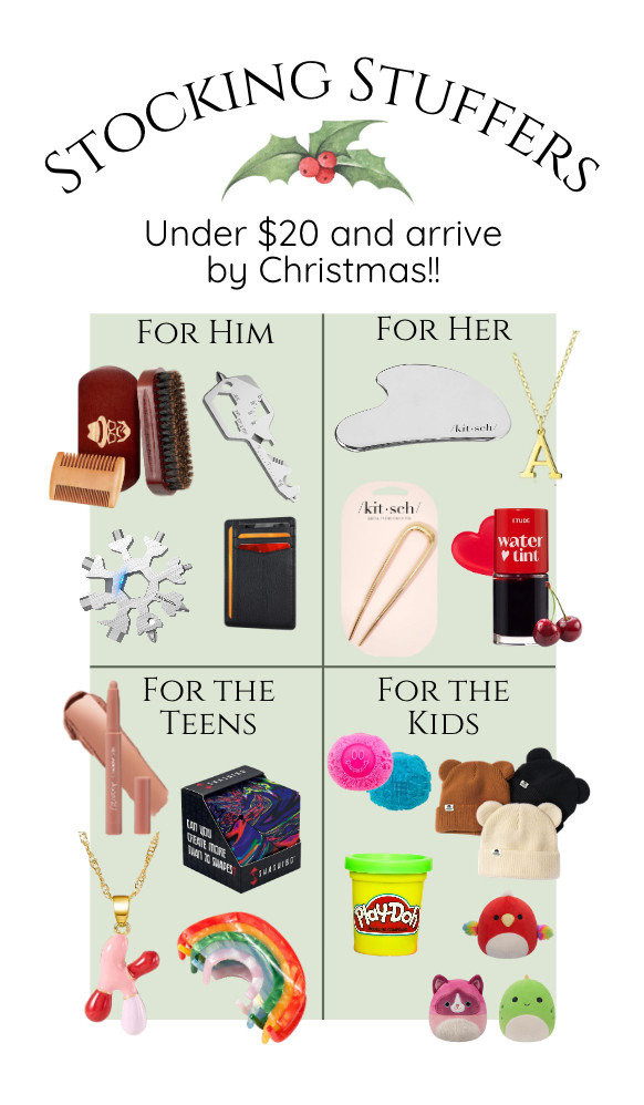 Last minute stocking stuffers for the entire family! These finds are under $20 and arrive by Christmas! 

 #LTKGiftGuide #LTKHoliday #LTKSaleAlert