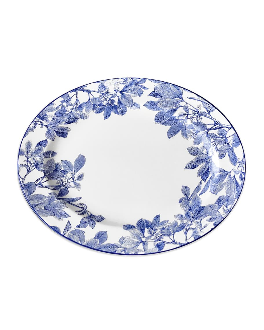 CaskataHomeCaskata Dining & EntertainingDining & EntertainingCaskataArbor Blue Rimmed Oval Platte... | Neiman Marcus