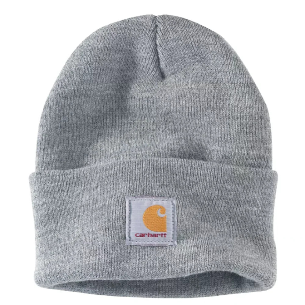 Carhartt A18-Q37 Men's Knit Cuffed Beanie, Heather Gray, One Size - Walmart.com | Walmart (US)