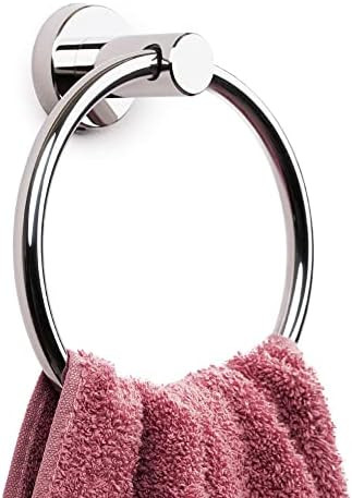 Marmolux Acc - Chrome Towel Ring | Hand Towel Holder for Bathroom Hand Towel Racks Wall Mount Bathro | Amazon (US)