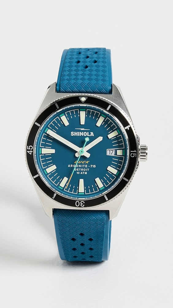 Shinola Duck 3hd 40mm, Blue Rubber Strap Watch | Shopbop | Shopbop