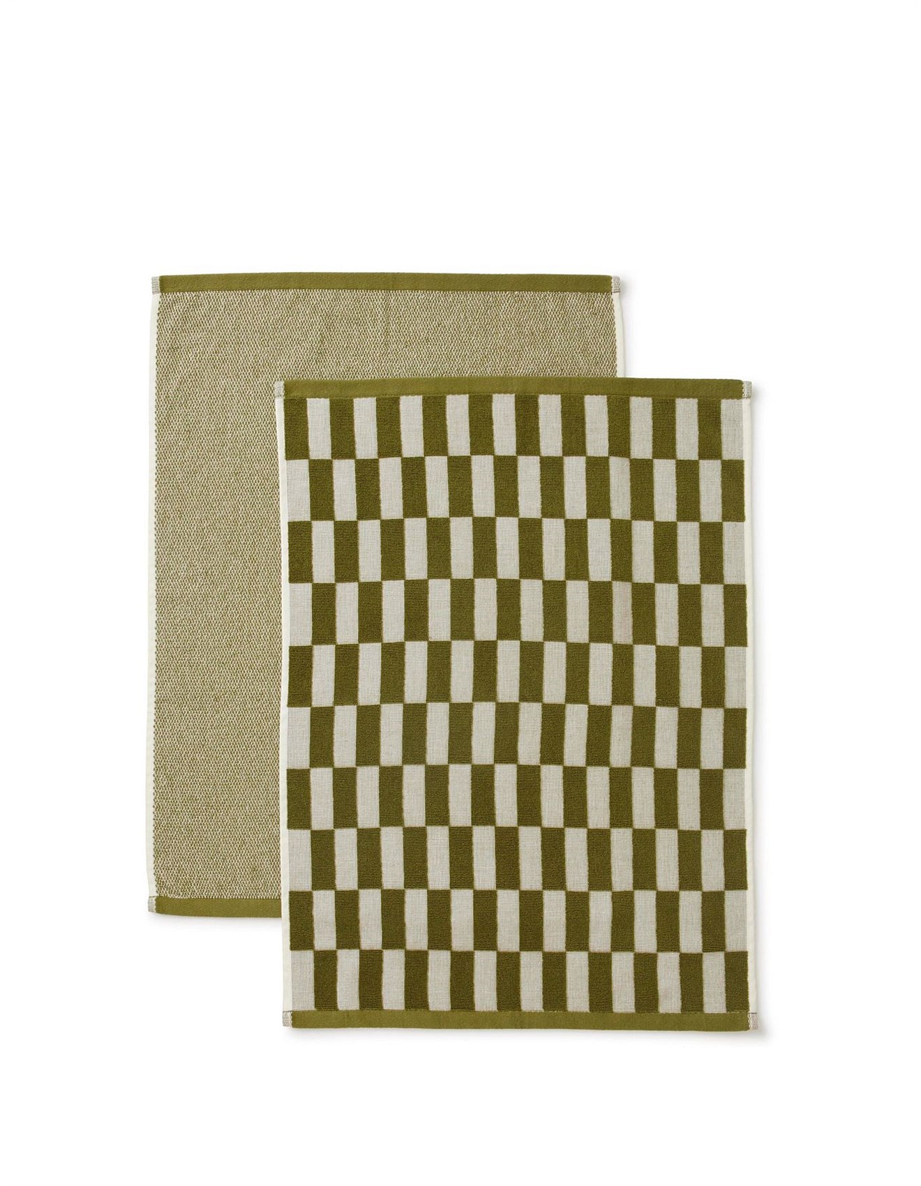 Remy Australian Cotton Tea Towels Green Pack of 2 | David Jones (Australia & New Zealand)
