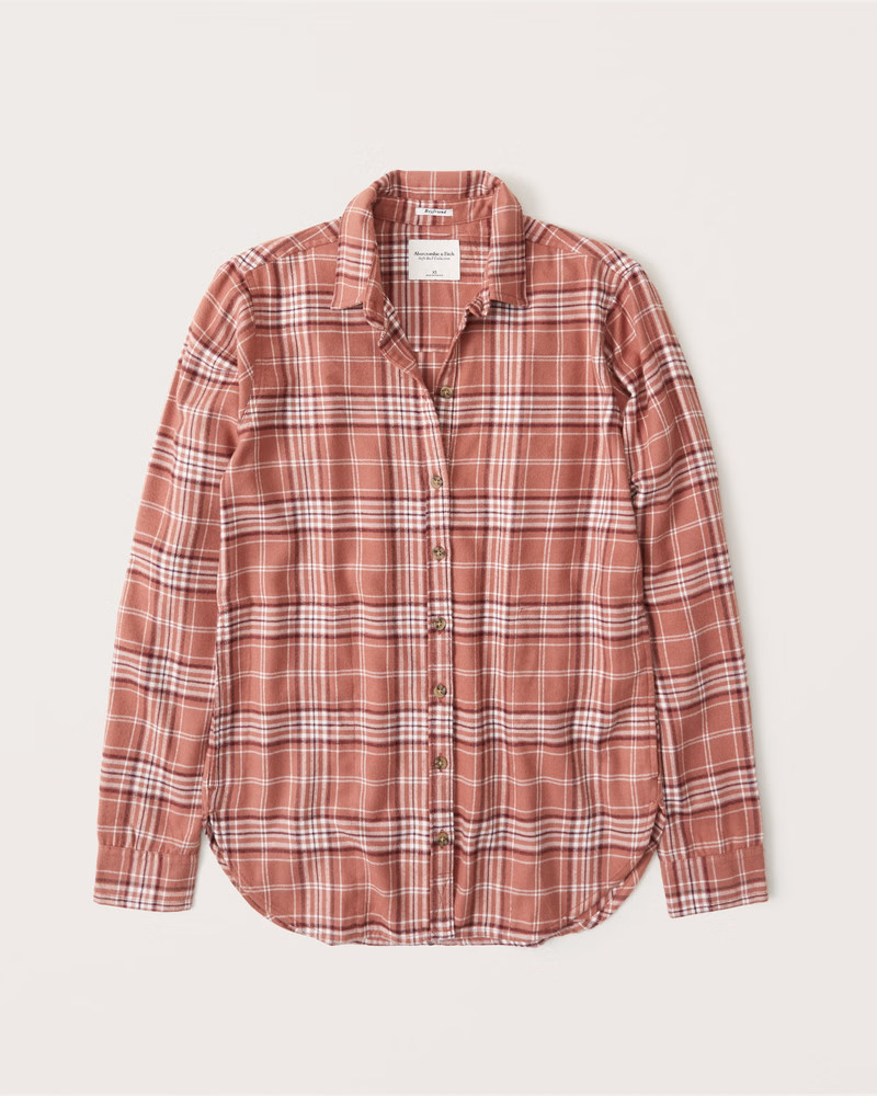 Boyfriend Flannel Shirt | Abercrombie & Fitch (US)