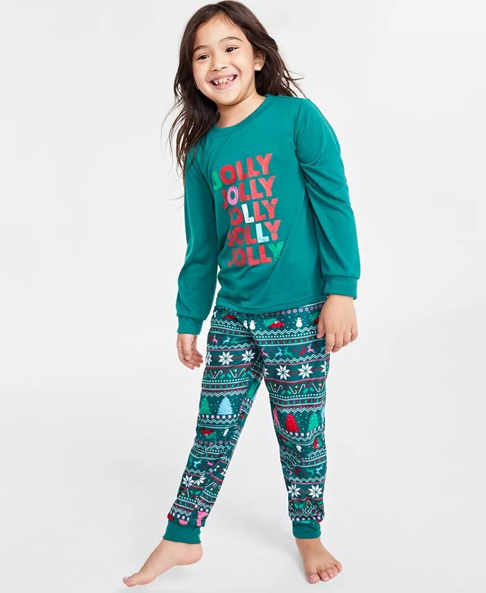 Matching Toddler, Little & Big Kids Jolly Fair Pajamas Set, Created for Macy's | Macy's