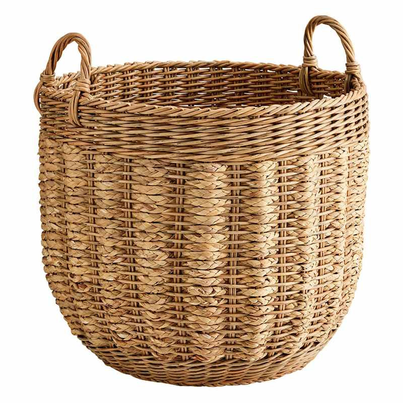 Lunelle Round Water Hyacinth Basket, Extra Large | At Home