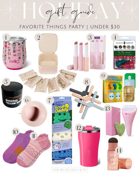 Gifts under $30 for her 

Favorite things parties, gifts for mom, gifts for sisters, friend gifts 

#LTKGiftGuide #LTKHoliday #LTKSeasonal