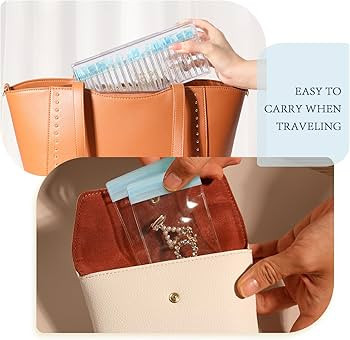 HOMEHIVE Acrylic Jewelry Box Organizer, Clear Jewelry Organizer Holder with 20 Portable Anti Tarn... | Amazon (US)