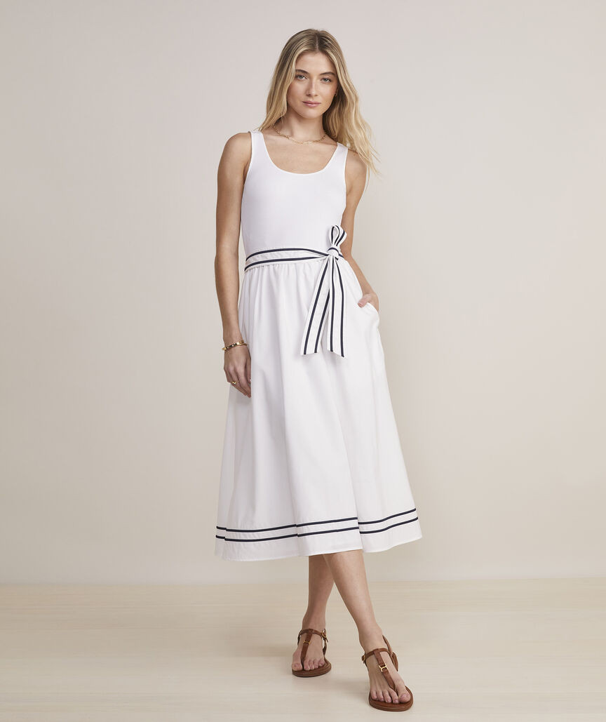 Mixed Media Midi Dress | vineyard vines