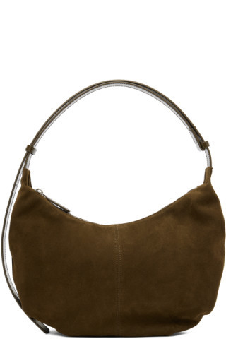 Nothing Written - Brown Suede Shoulder Bag | SSENSE