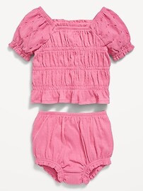 Smocked Top & Bloomer Shorts Set for Baby | Old Navy (US)