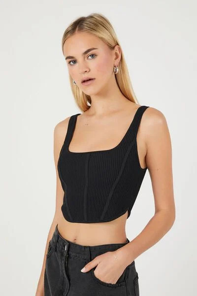 Sweater-Knit Crop Top | Forever 21