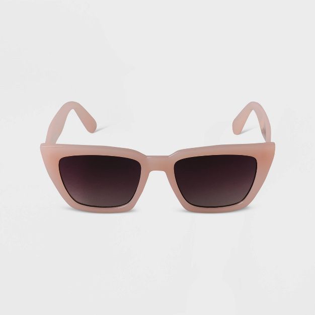 Women's Angular Rectangle Sunglasses - A New Day™ | Target