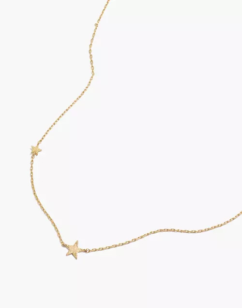 Shimmer Star Station Necklace | Madewell