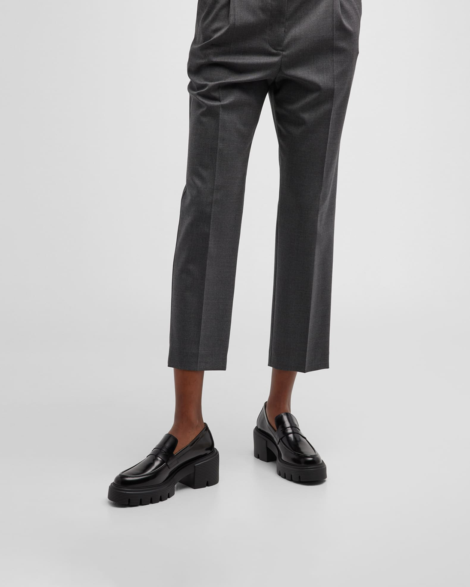 Soho Leather Casual Penny Loafers | Neiman Marcus