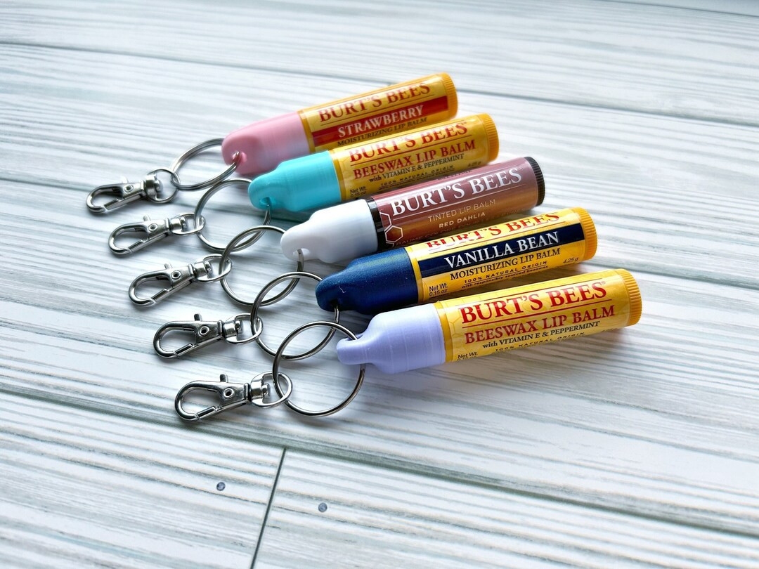 Lip Balm Keychain for Burts Bees - Cute Keychain Accessories - Teen Girl Gift - Useful Gift - Tra... | Etsy (US)