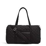 Vera Bradley Women's Performance Twill Lay Flat Travel Duffle Bag, Black, One Size | Amazon (US)