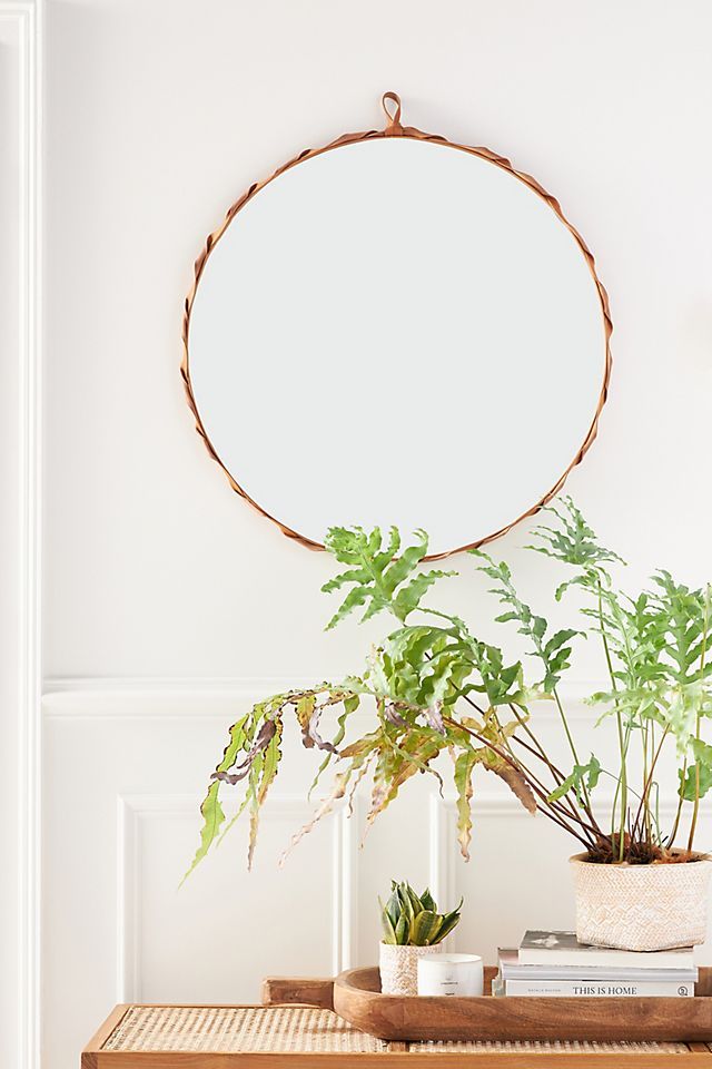 Nayla Leather Mirror | Anthropologie (US)