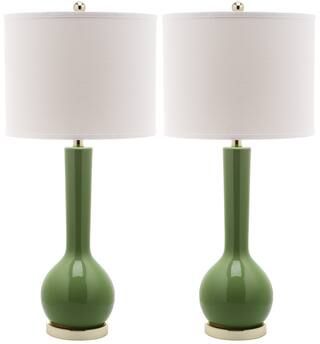 Mae Long Neck Table Lamp Set in Green | Michaels Stores
