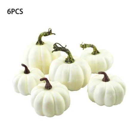6Pcs Creative DIY Foam Pumpkin Mini Pumpkin Halloween Party Garden Decoration | Walmart (US)