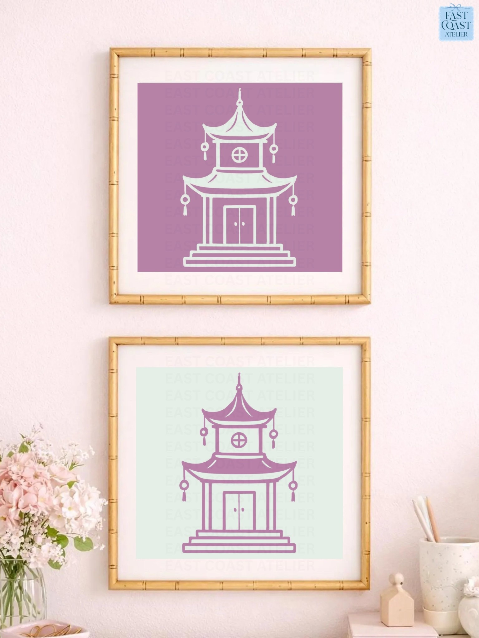 mint & lavender pagoda wall art is just what you need to brighten any room, add a pop of color, or refresh old boring wall art!

this set is so affordable - like under $14!! mix and match with the rest of the collection to build out the coastal grandmillennial gallery wall that dreams are made of!  

bedroom refresh • coastal granddaughter • coastal grandmillennial • bedroom refresh • coastal grandmillennial • coastal granddaughter • chinoiserie prints • watercolor wall art • dorm wall decor • college apart wall art • framed art prints • lavender • mint • sky blue • pagoda prints • nursery decor • living room refresh • home upgrade • affordable home finds • diy wall decor • Etsy finds • preppy decor • 

#LTKSaleAlert #LTKHome