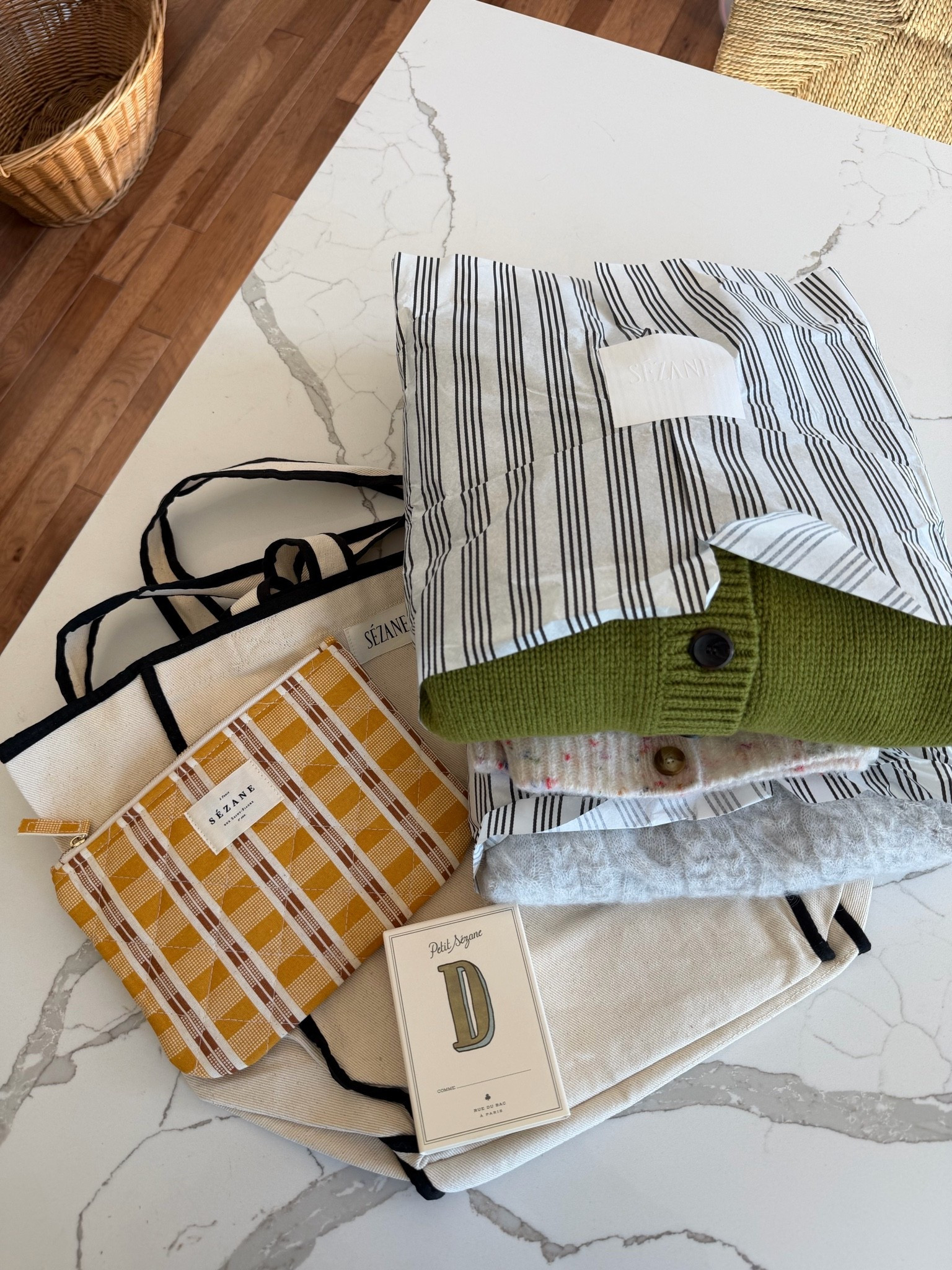 Recent order from sezane!! All the cozy knit pieces 🧶🧸💘