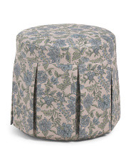 Juliet Mara Block Skirted Ottoman | TJ Maxx