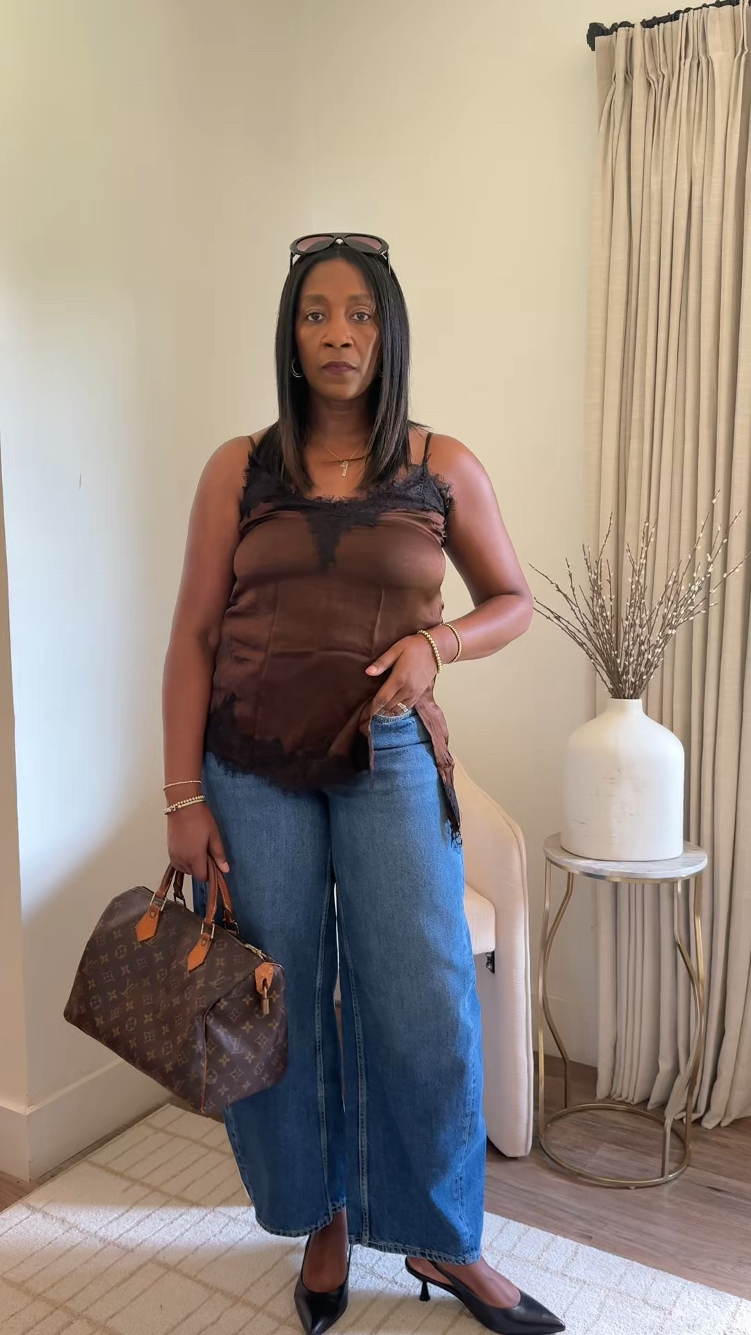 A little lace, a relaxed barrel leg, and the right accessories. 🤎

One of those outfits that just works.

The Old Navy barrel jeans and lace cami are linked in Stories to shop.

Everyday style for women over 40.

@oldnavy #oldnavycreators #oldnavy #barreljeans #everydaystyle #styleover40

#LTKootd #LTKgrwm #LTKOver40