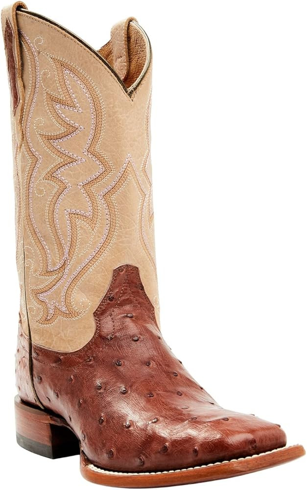 Shyanne Women's Olivia Exotic Ostrich Quill Cowboy Boot Broad Square Toe - BESWFA22L5 | Amazon (US)
