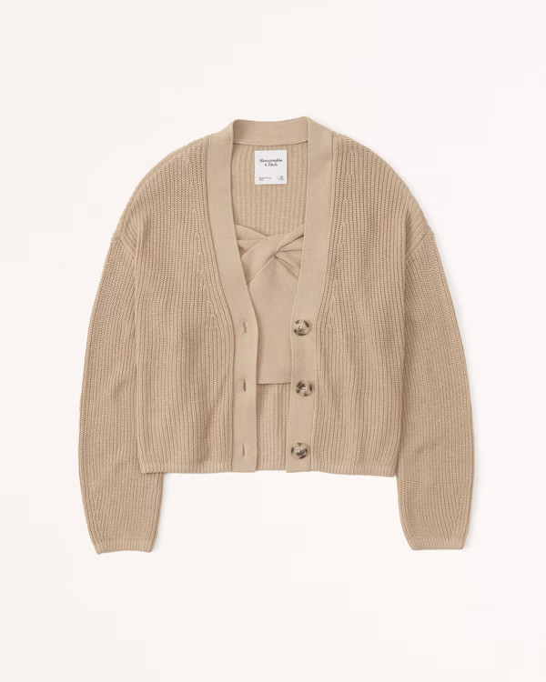 Twist Sweater Tank and Cardigan Set | Abercrombie & Fitch (US)
