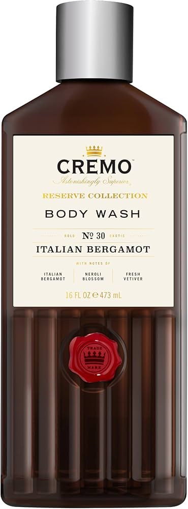 Cremo Body Wash Men, Notes of Italian Bergamot, Neroli Blossom, and Fresh Vetiver, Rich-Lathering... | Amazon (US)