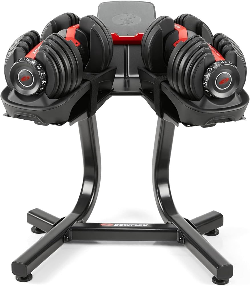 Bowflex SelectTech 552 Adjustable Dumbbells (Pair) and Stand Bundle | Amazon (US)