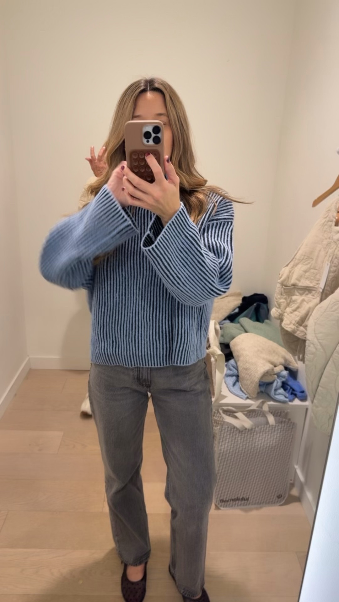 This blue sweater for winter to spring ❄️💕 size medium 