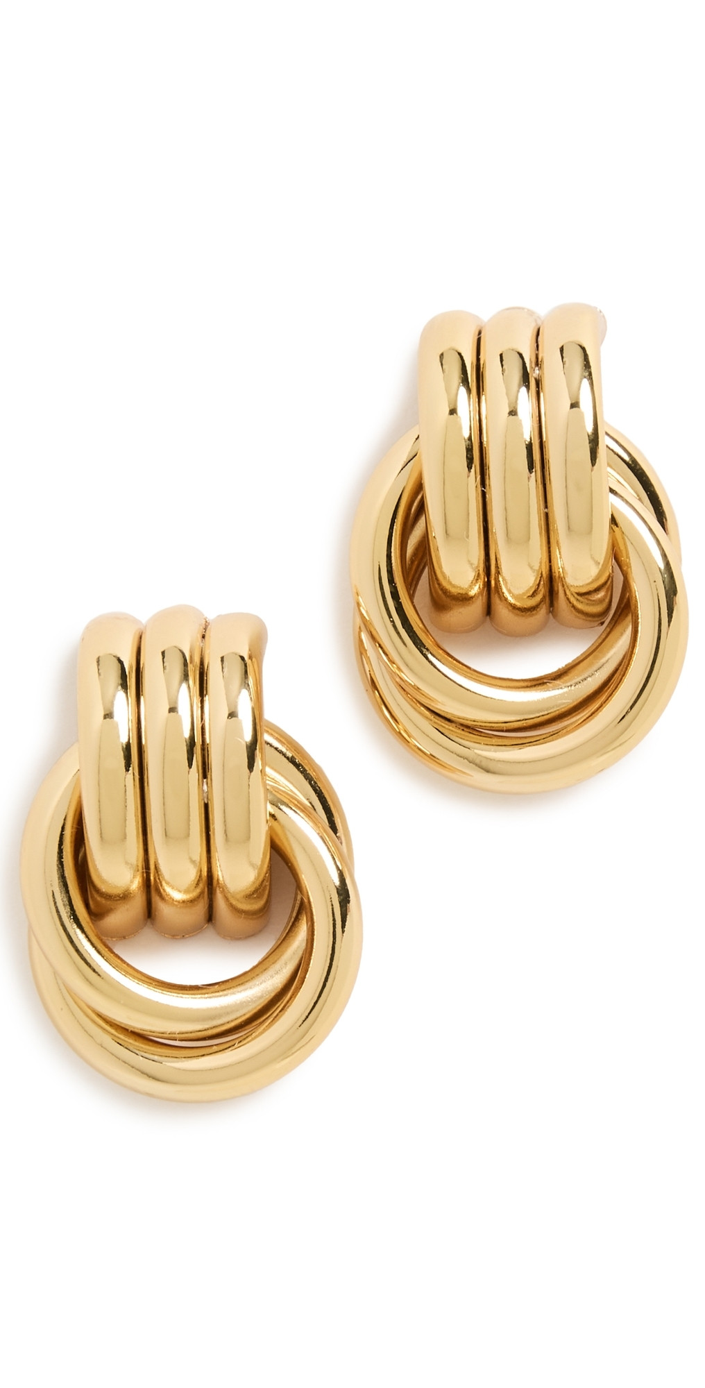 Heaven Mayhem Baby Knot Earrings Gold One Size | Shopbop