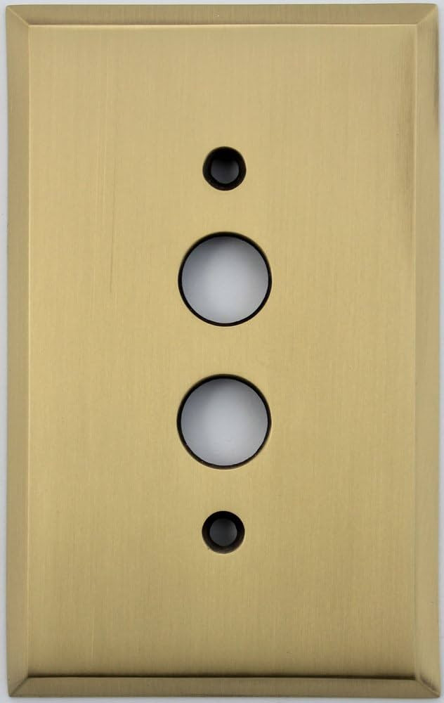 Antique Brass 1 Gang Antique Style Push Button Light Switch Wall Plate | Amazon (US)