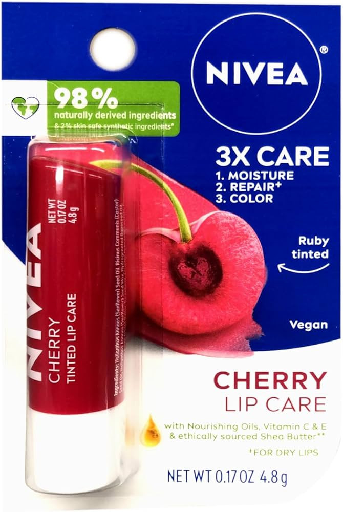 Nivea Lip Care Fruity Shine Cherry, 4.8gm | Amazon (US)