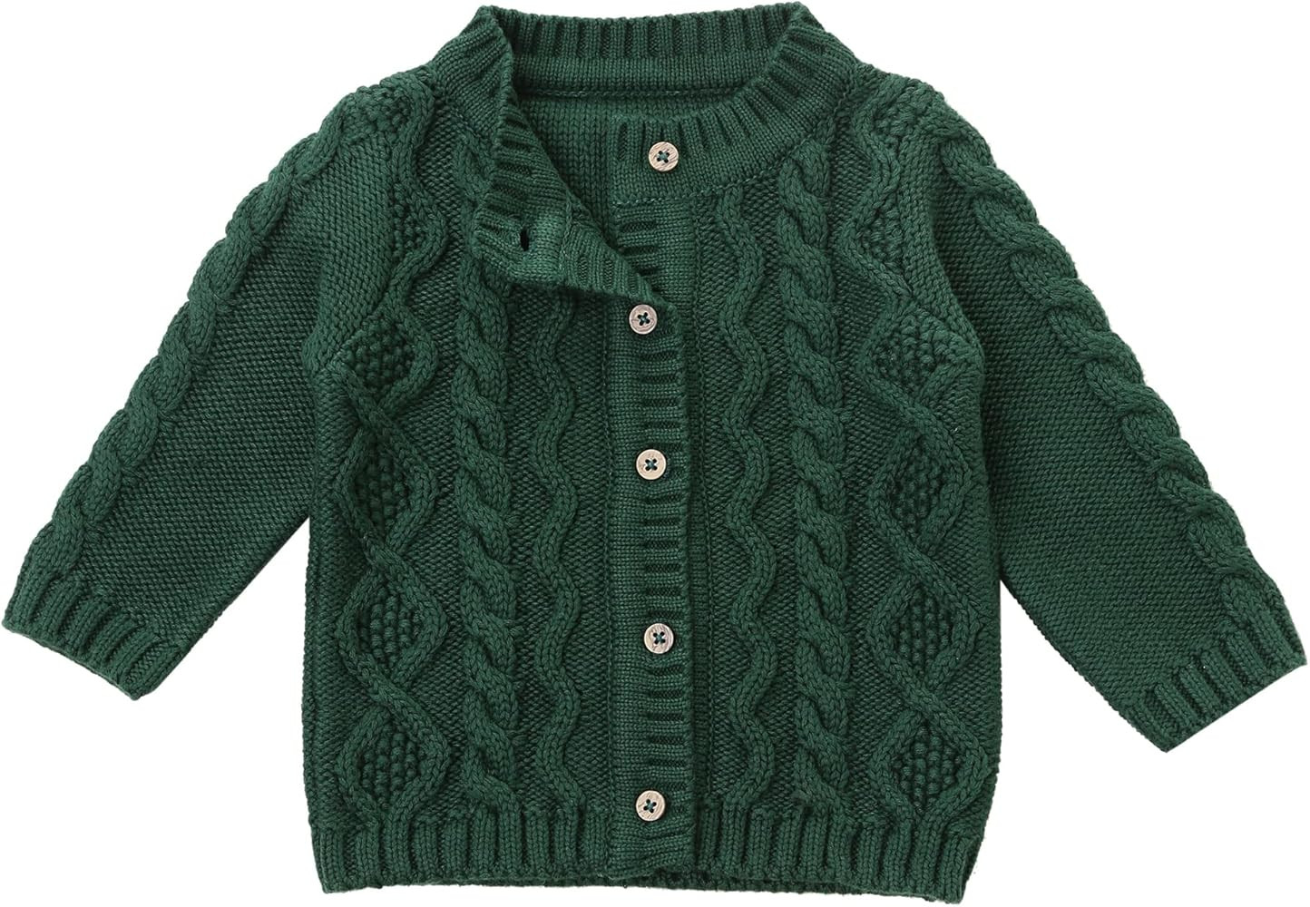 Mamour Organic Cotton Cable Knit, Chunky Sweater Cardigan Baby Boys/Girls | Amazon (US)