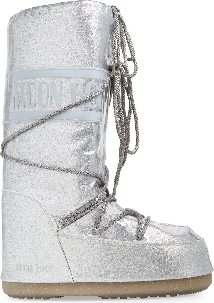 Metallic Glitter Icon Water Resistant Moon Boot® (Women) | Nordstrom