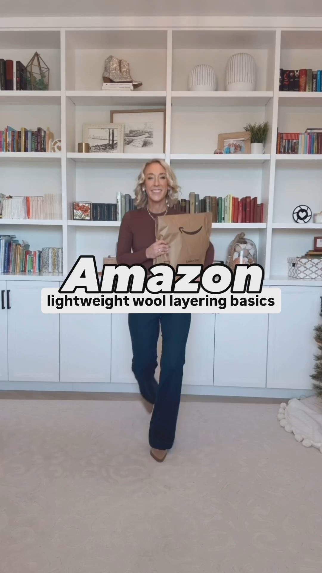 Amazon: lightweight layering basics (PS - use code C202LOVE15 for 15% - valid until 11/19). 
* Long Sleeve Double Lined T-shirt - size Small. 
* Trouser Flare High-Rise Jeans - size 0. $24. 
*All accessories linked as well. 
1. Merino Wool Blend Long Sleeve Turtleneck - size XS. 7 colors. * Trouser Flare High-Rise Jeans - size 0. $24. * Fair Isle Christmas Tree Sweater - size Small.$19.98. Comes in 4 colors. * Trouser Flare High-Rise Jeans - size 0. $24. 
2. Merino Wool Blend Long Sleeve Crew Neck - Size XS. 8 colors. * Trouser Flare High-Rise Jeans - size 0. $24. * Plaid Faux skirt - size Small. * Blazer - size XS.

 

#LTKOver40 #LTKFindsUnder50 #LTKSeasonal