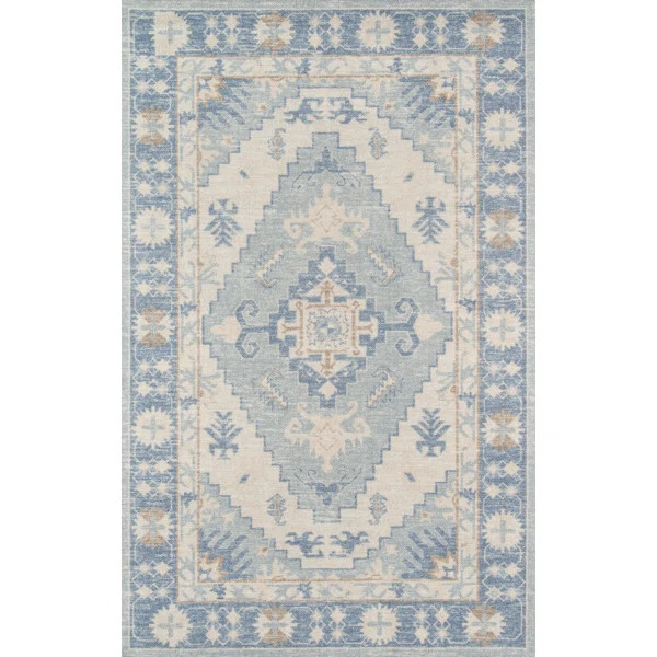 Agapanthus Oriental Area Rug in Blue | Wayfair Professional
