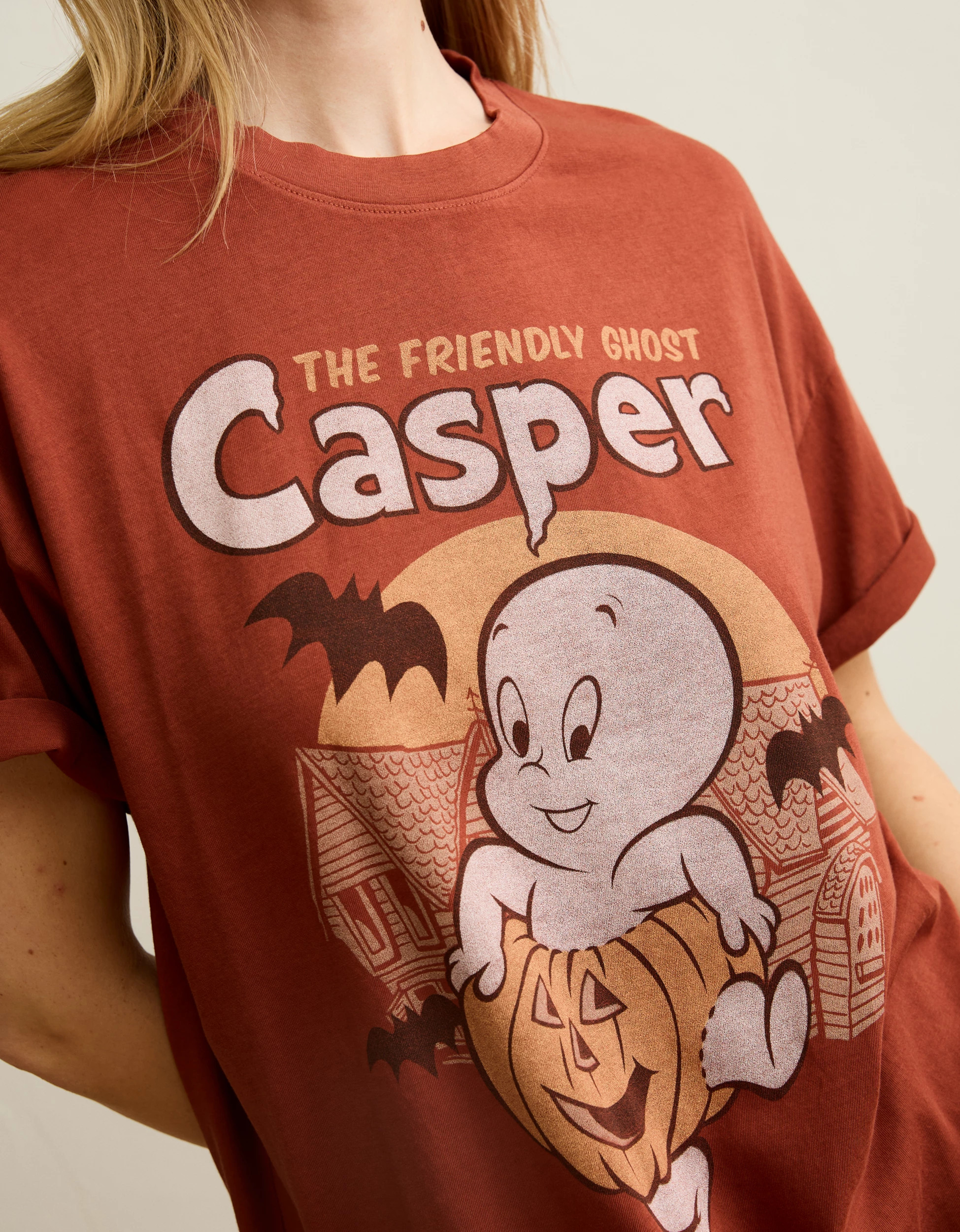 AE Oversized Casper Halloween Graphic T-Shirt | American Eagle Outfitters (US & CA)