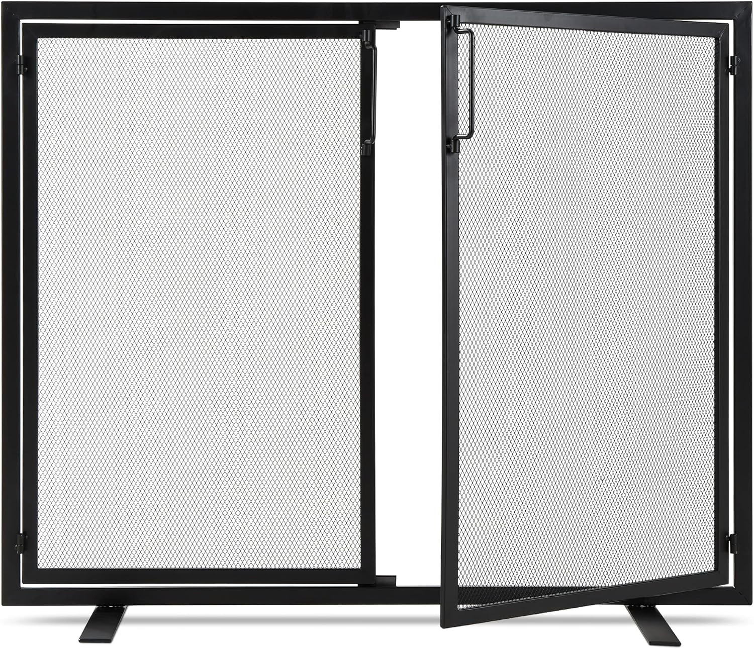 Best Choice Products 38.5x31in 2-Door Fireplace Screen, Handcrafted Wrought Iron Decorative Mesh ... | Amazon (US)