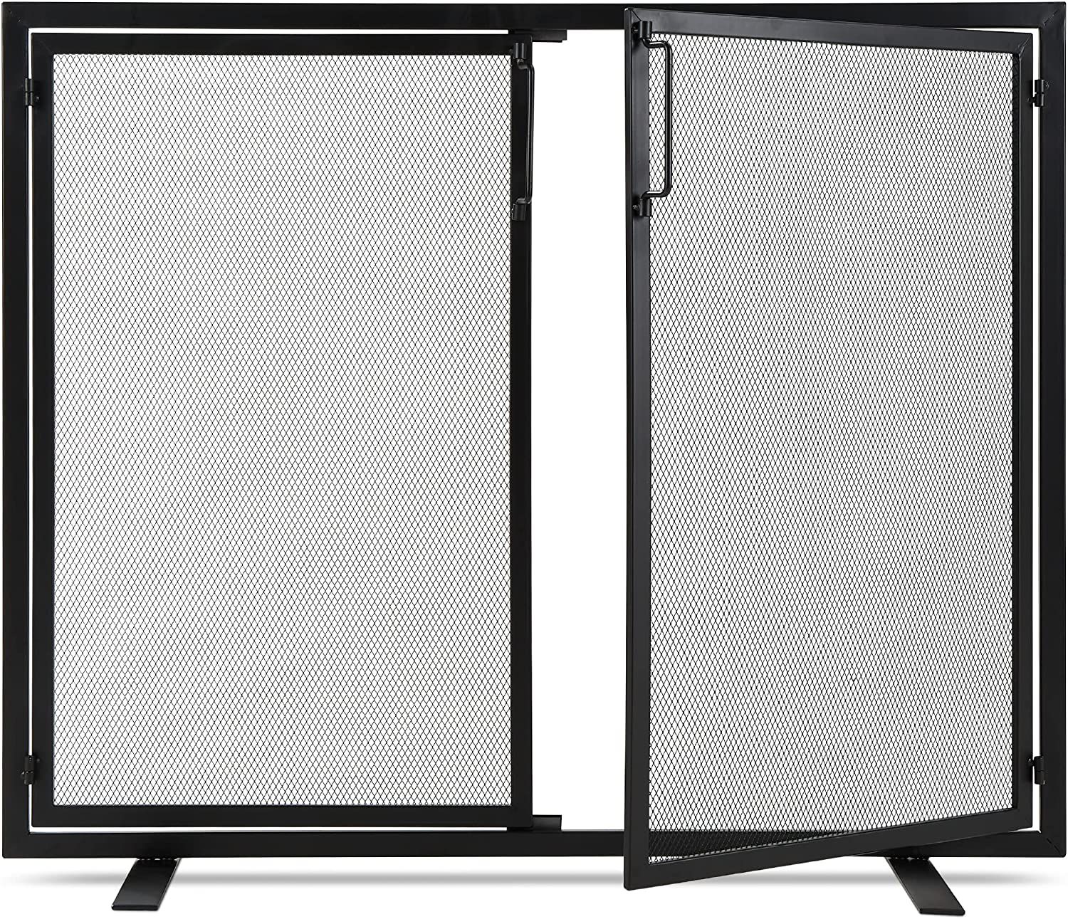 Best Choice Products 38.5x31in 2-Door Fireplace Screen, Handcrafted Wrought Iron Decorative Mesh ... | Amazon (US)