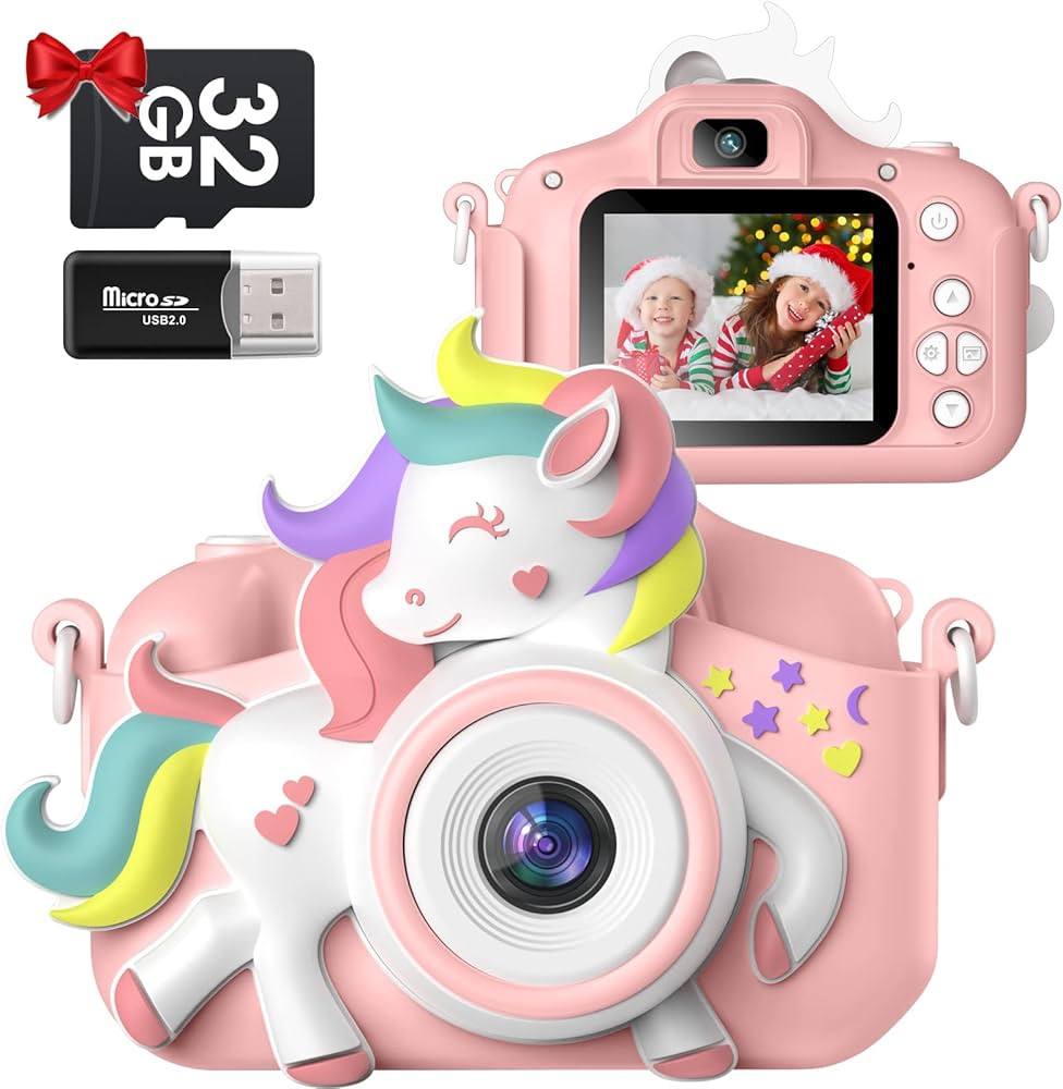 Kids Camera for 3-8 Years Old Toddlers Childrens Boys Girls Selfie Camera 20.0 MP HD 1080P IPS Sc... | Amazon (US)